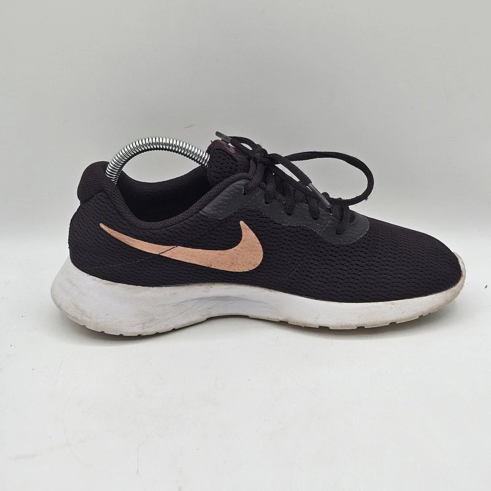 Nike Tanjun Shoes Womens Size 9 Bordeaux‎ Mesh Running Rose Gold 812655-607